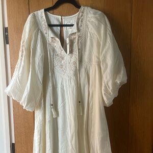 NWT Anthropologie Cream Dress